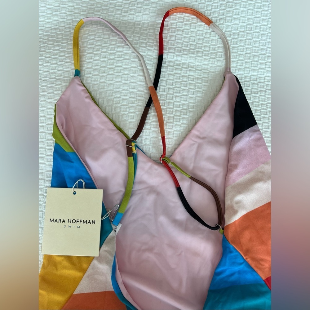 Mara Hoffman Multicolor Striped One-Piece Swimsuit - Picture 7 of 13
